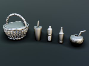 Beach Resort Diorama Pack 3D Принт Модель