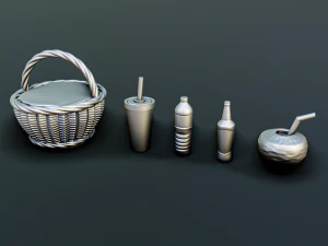 Beach Resort Diorama Pack 3D Print Model
