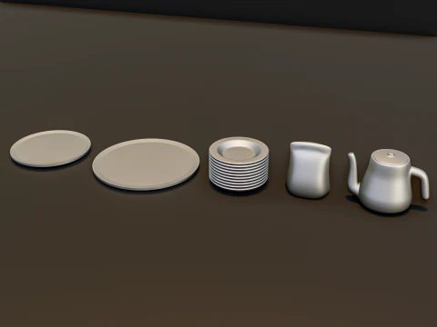 Restaurant Bar Diorama Pack 3D Model