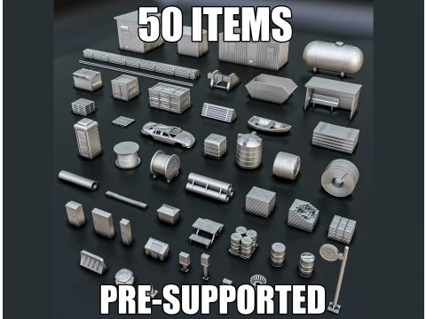 Pack Diorama Entorno Ferroviario H0 Modelo de impresión 3D