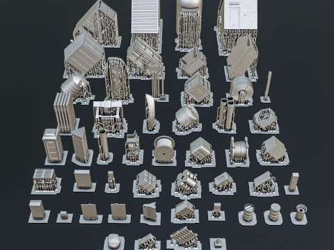 Railway Surroundings Diorama Pack H0 3D Print Model