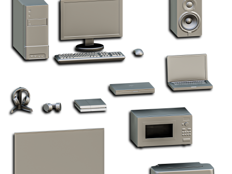 House Accessories Diorama Pack 3Dプリントモデル
