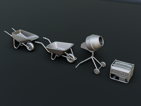 Construction Works Diorama Pack 3D 打印模型