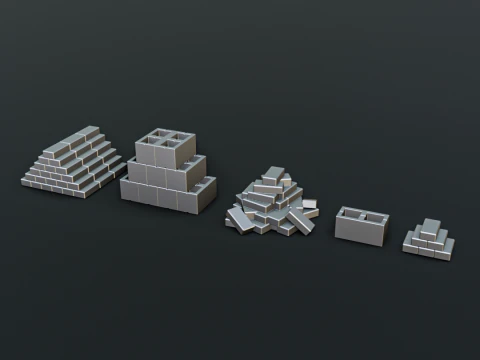 Construction Works Diorama Pack 3D Print Model