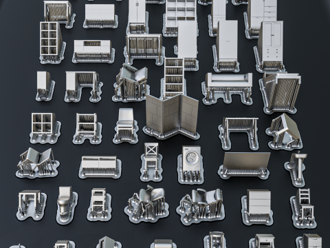 House Furniture Diorama Pack 3D Print Model
