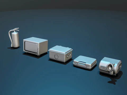 हॉस्पिटल मेडिसिन डायोरमा पैक 3D प्रिंट मॉडल