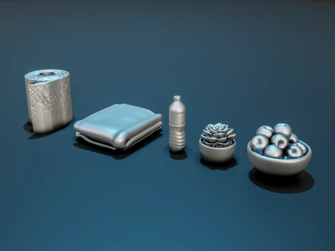 हॉस्पिटल मेडिसिन डायोरमा पैक 3D प्रिंट मॉडल