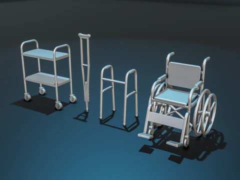 हॉस्पिटल मेडिसिन डायोरमा पैक 3D प्रिंट मॉडल