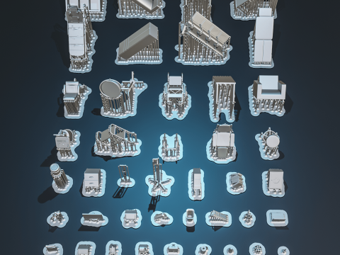 Hospital Medicine Diorama Pack 3D Принт Модель
