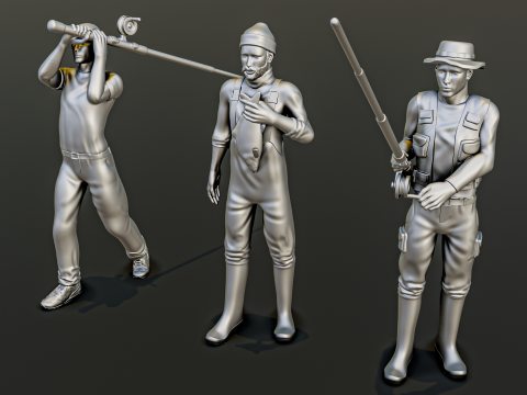 Fishing Diorama Pack Model do druku 3D