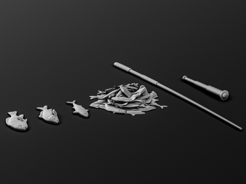 Pirate Ship Diorama Pack 3D Принт Модель