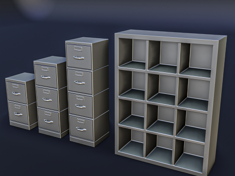 Office Work Diorama Pack Modelo de Impressão 3D