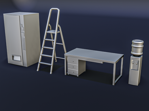 Office Work Diorama Pack Modelo de Impressão 3D