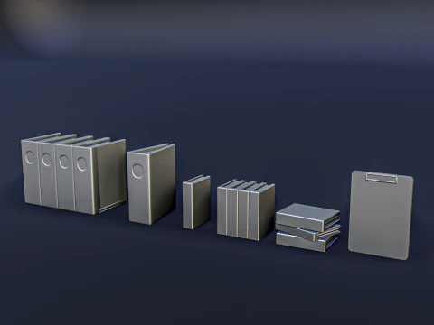 Office Work Diorama Pack 3D Print Model