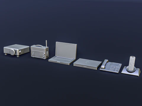 Office Work Diorama Pack 3D Print Model