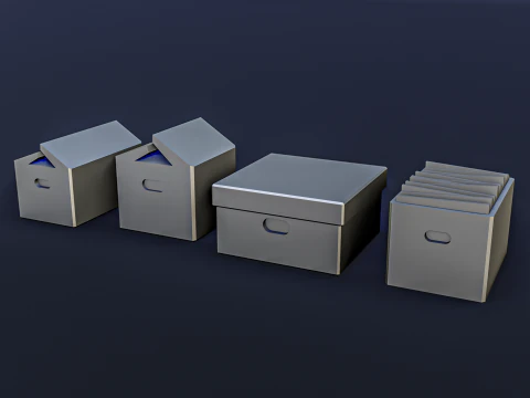 Office Work Diorama Pack 3D Print Model