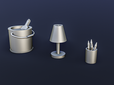 Office Work Diorama Pack Modelo de Impressão 3D