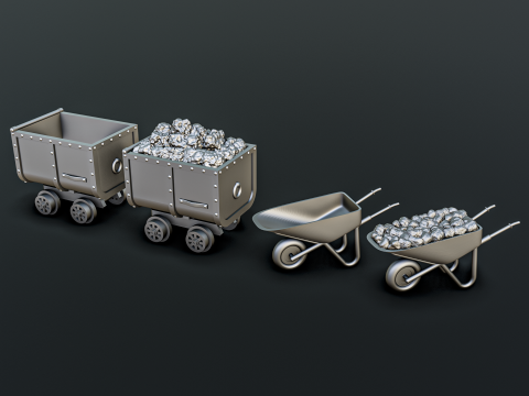 Mine Diorama Pack 3D Print Model