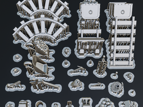 Mine Diorama Pack 3D Print Model
