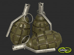 Grenade F1 3D Models