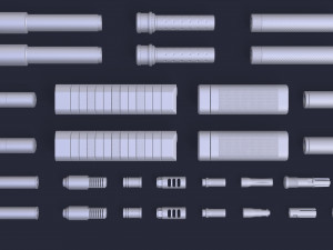 Flash-Hider suppressor 3D Model