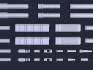 Supressor de Flash-Hider Modelo 3D