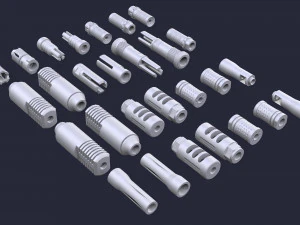 Supressor de Flash-Hider Modelo 3D