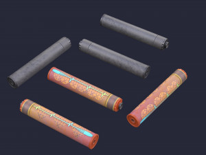 Flash-Hider suppressor 3D Model