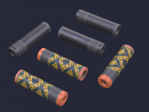 Flash-Hider suppressor 3D Model