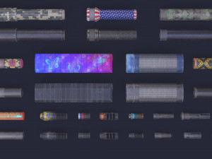 Flash-Hider suppressor 3D Model
