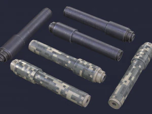 Supressor de Flash-Hider Modelo 3D