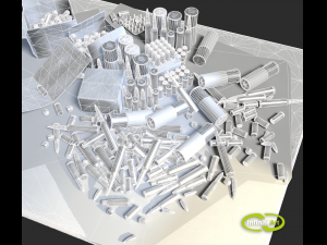 Ammunition Bullets and Shell 3D Model