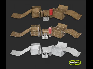Ammunition Bullets and Shell 3D Model