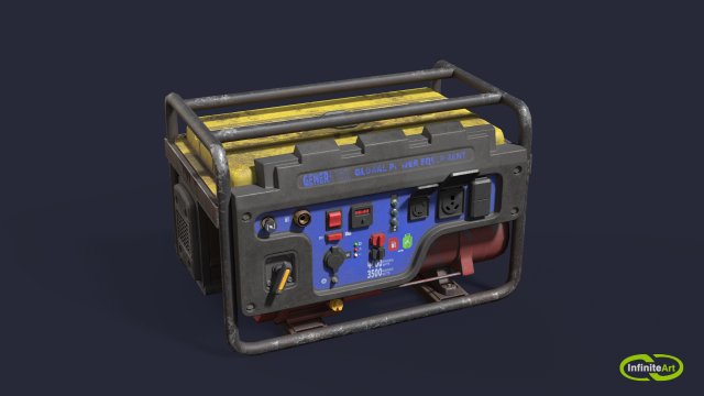 Generator 3D Model .c4d .max .obj .3ds .fbx .stl .blend 