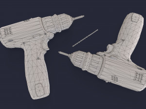 Screwdriver Drill 3D Model