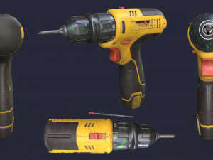 Screwdriver Drill 3D Model
