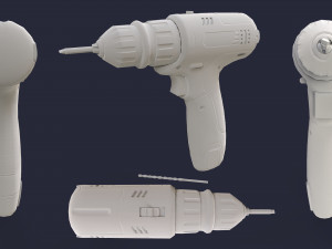 Screwdriver Drill 3D Model
