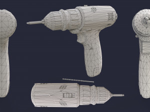Screwdriver Drill 3D Model