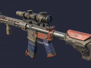 Rifle Modelo 3D
