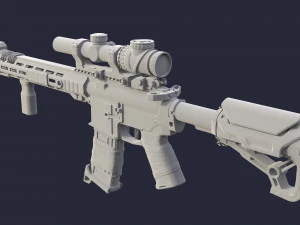 Rifle Modelo 3D