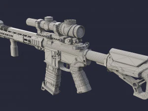 Rifle Modelo 3D
