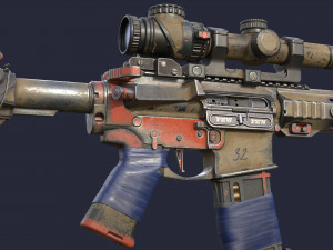 Rifle Modelo 3D