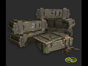 Ящик для транспортировки боеприпасов 3D Модель