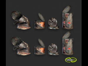 Tin cans 3D Model