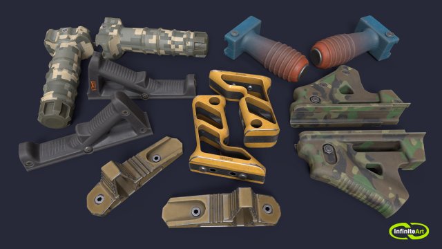 Grip Modelo 3D .c4d .max .obj .3ds .fbx .stl .blend 