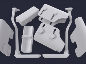 Stock Cheek Pad - Adjustable butt comb 3D Model