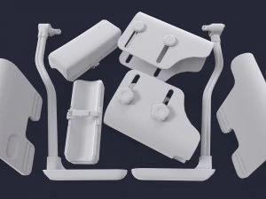 Stock Cheek Pad - Adjustable butt comb 3D Model