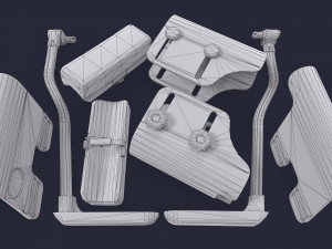 Stock Cheek Pad - Adjustable butt comb 3D Model