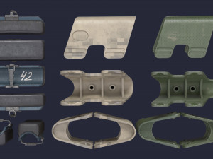 Stock Cheek Pad - Adjustable butt comb 3D Model