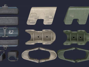 Stock Cheek Pad - Adjustable butt comb 3D Model